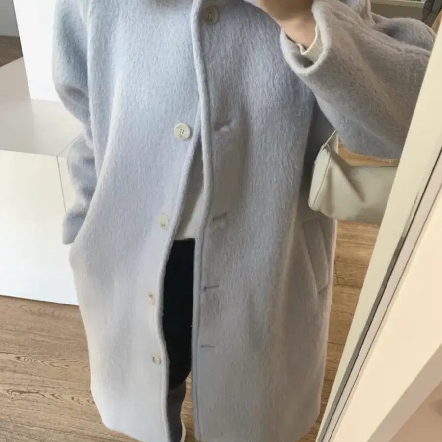 라플리에 알파카 롱코트 새상품
