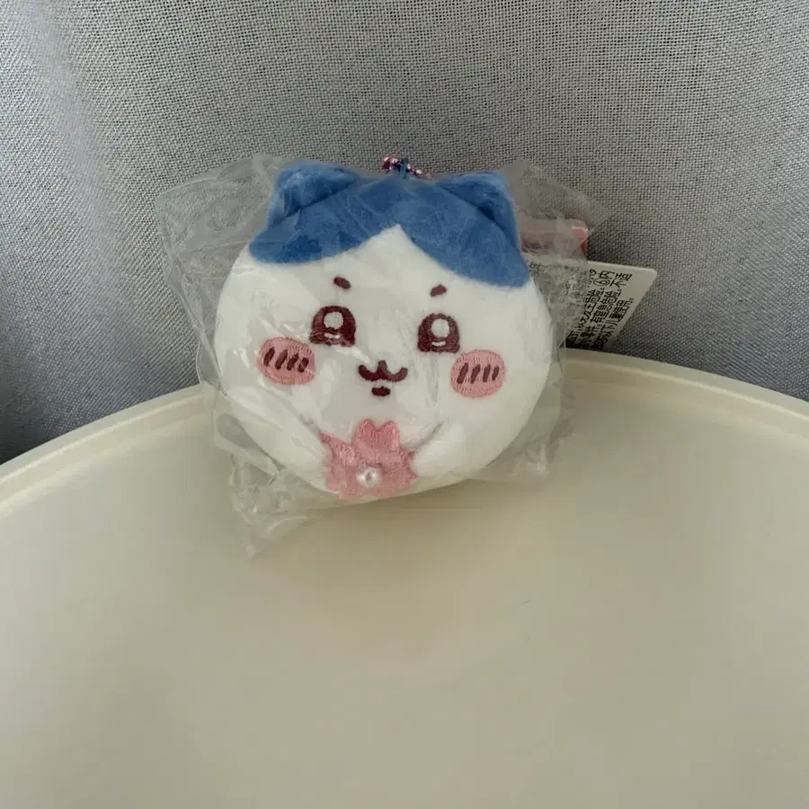 하치와레 미니소 벚꽃 마스코트 인형 키링 치이카와 페이스