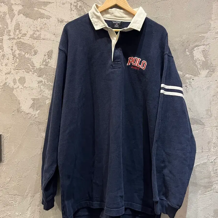 (2XL)폴로 랄프로렌 럭비 티셔츠