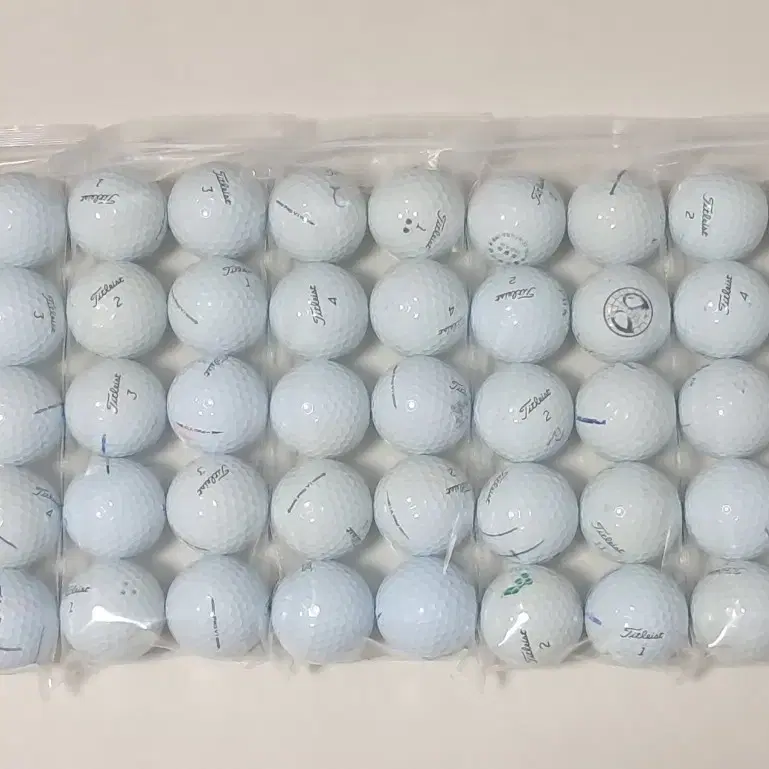 (급처리)타이틀리스트 50알 pro v1, pro v1x 혼합 로스트볼