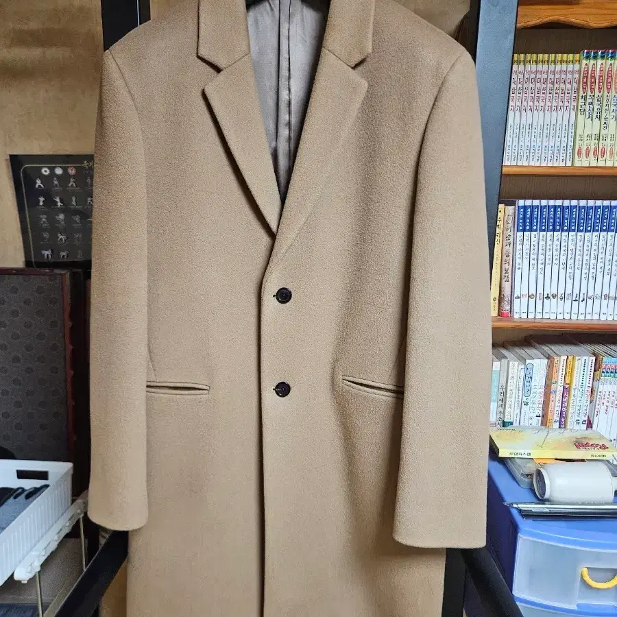 타임 울 캐시미어 싱글 코트
