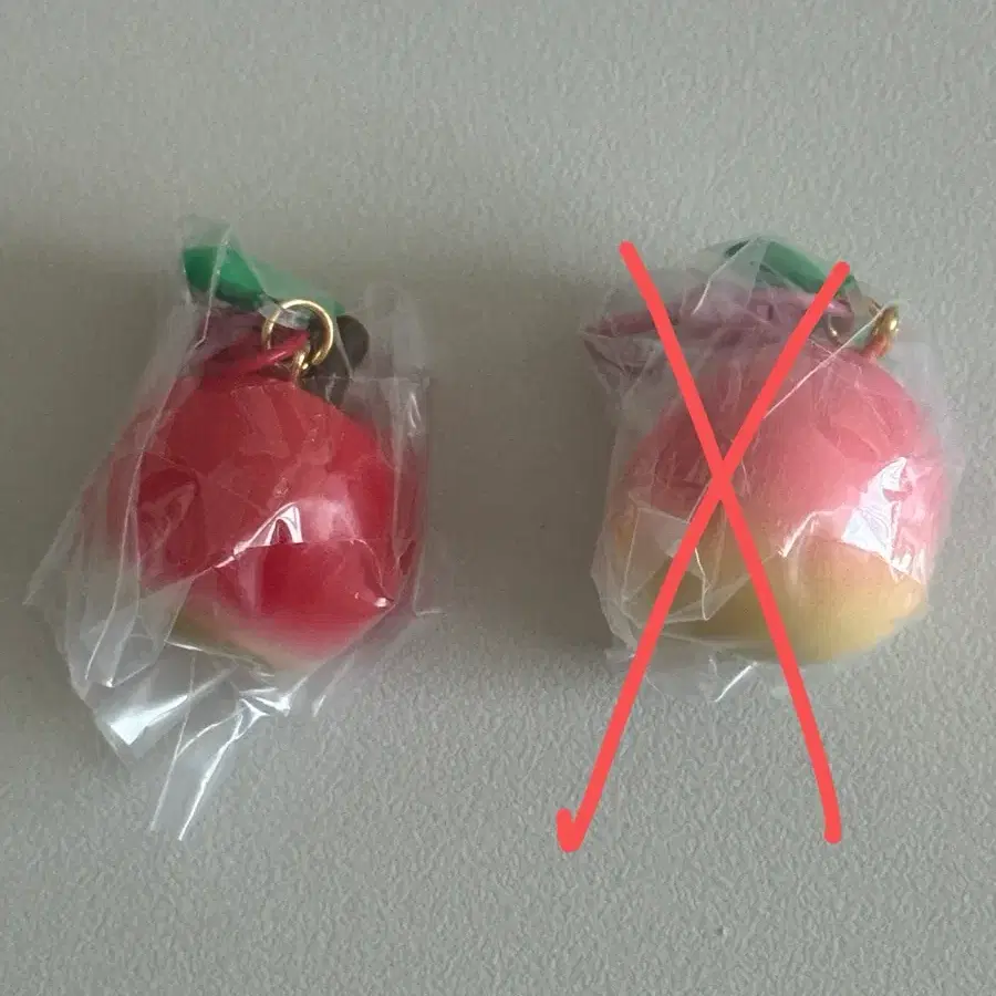 동물의숲 사과 키링