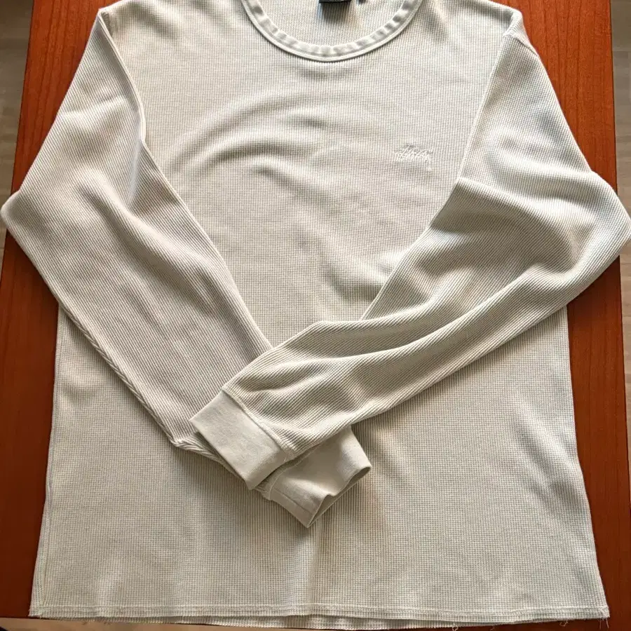 Stussy 스투시 와플 롱슬리브 베이지 XL