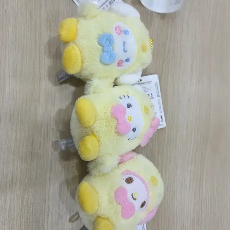 산리오 멜로디 시나모롤 키티 키링 인형 3종 세트