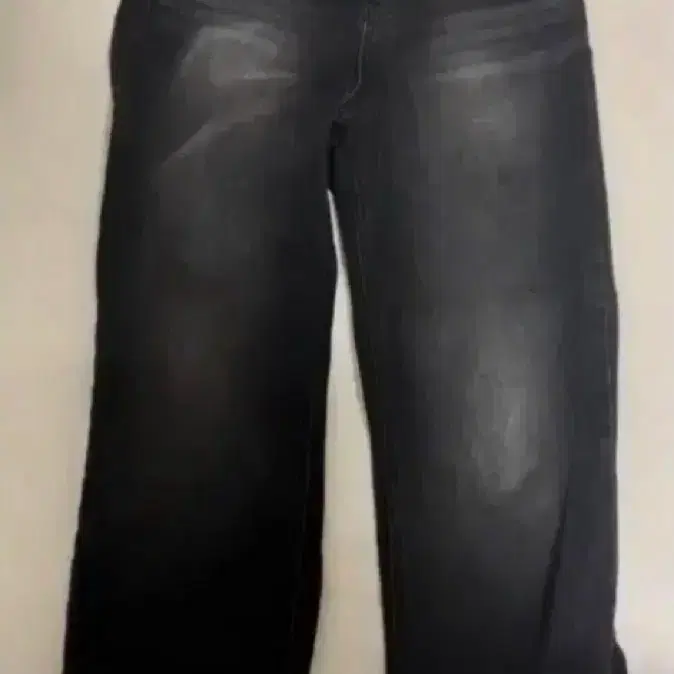 흑청 블랙 워싱 데님 와이드 팬츠 청바지