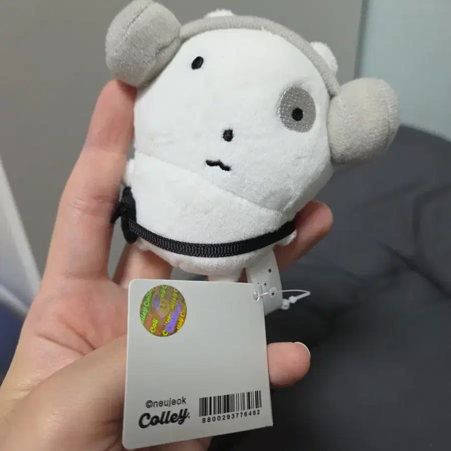 눈먼냥이 헤드셋 인형 키링
