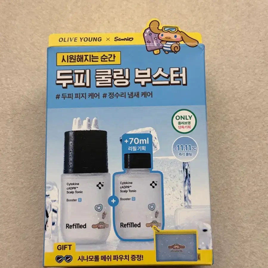 리필드 사이토카인 씨에이디피알 스칼프 쿨링 부스터 토닉
