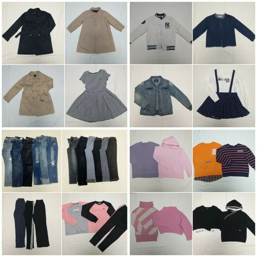 여아 가을겨울옷 40벌 일괄 사이즈 145, 150 초등4학년~5학년