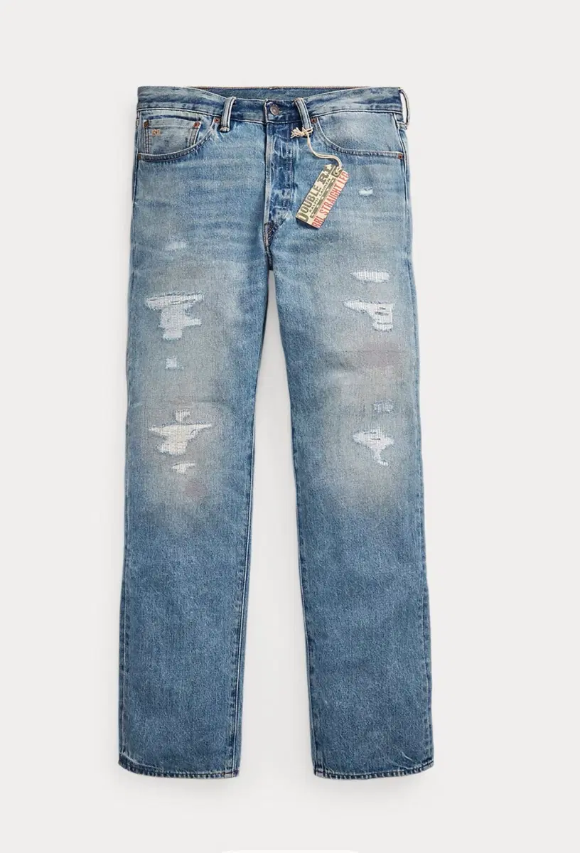(New Product) RRL / Straight Fit Repair Clearville Denim Jeans