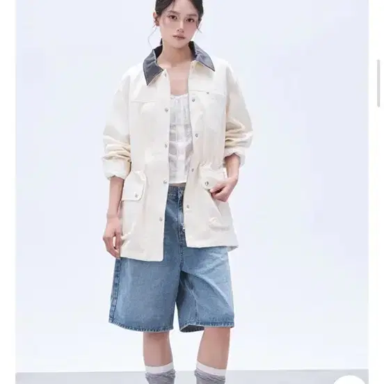 미쏘 아이보리 자켓