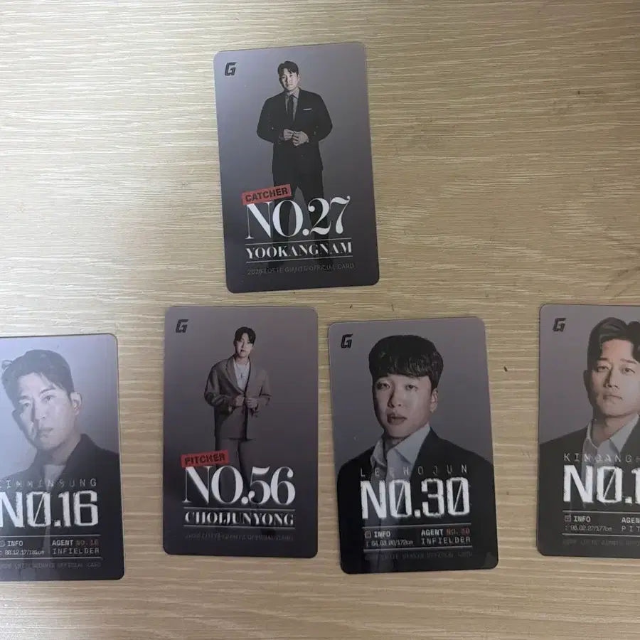 롯데 포카- 김민성, 최준용, 이호준, 김강현, 유강남