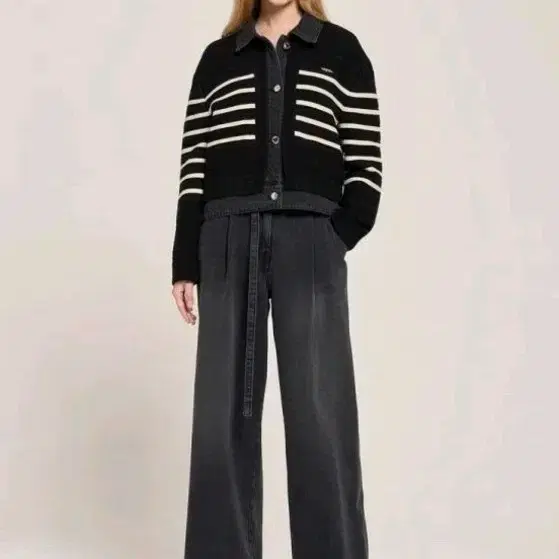 2024 오즈세컨 벨티드 와이드 데님