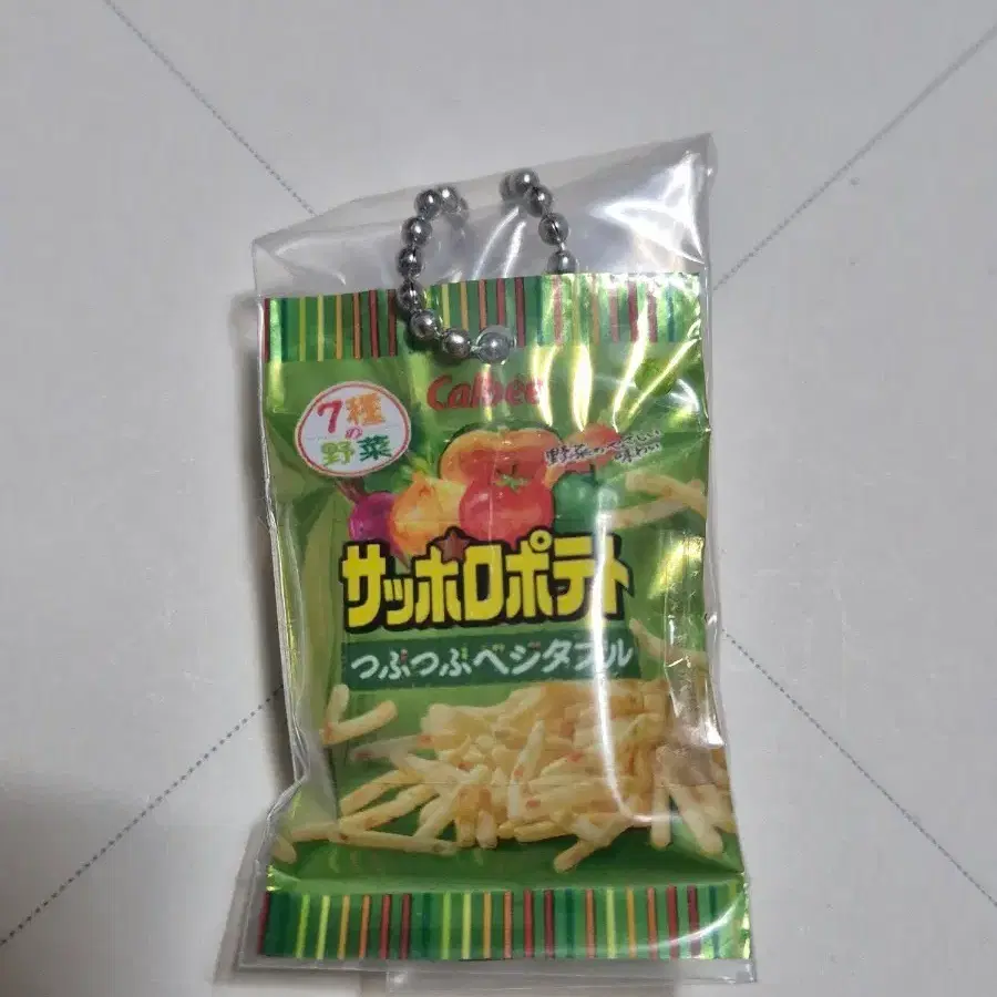 가루비 삿포로 감자 과자 가챠 음식 키링 식완
