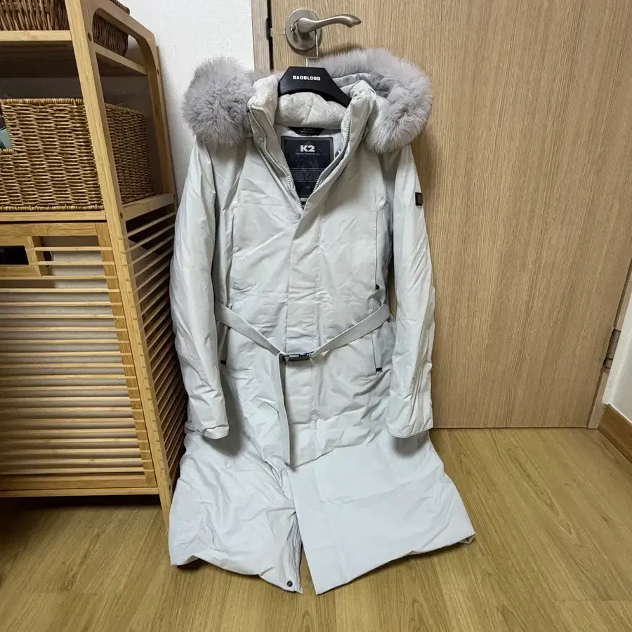 K2 수지 구스다운 롱패딩
