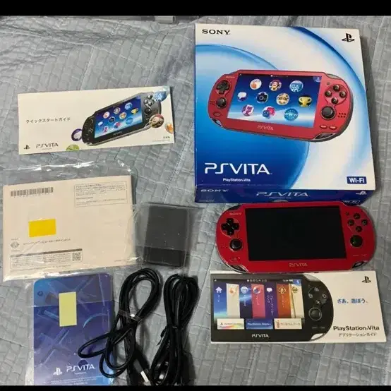 소장용 일본 오리지널 소니 PS비타 PSVita 1세대 코스믹레드 팝니다.