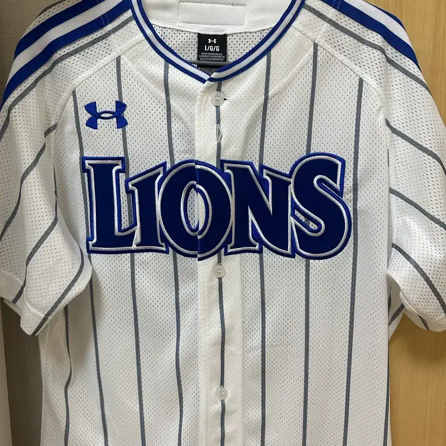 삼성 라이온즈 언더아머 어센틱 홈 올드 유니폼 김상준 마킹 판매합니다