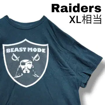 Raiders BEAST MODE T셔츠 XL 상당 블랙 Y2KHiphop