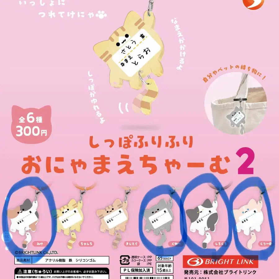 신상품 고양이 싯포후리후리 오냐마에 챠무2 메지루시 악세사리
