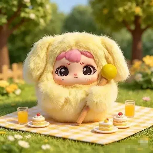 바오메이 목탁인형 노랑