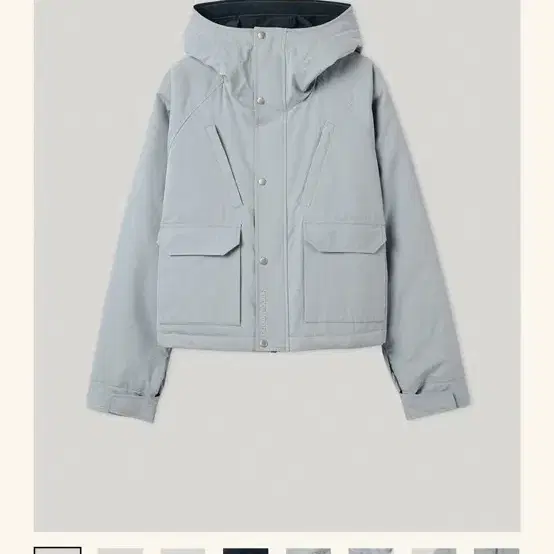 [스무드무드] Barlby padded jumper fog blue