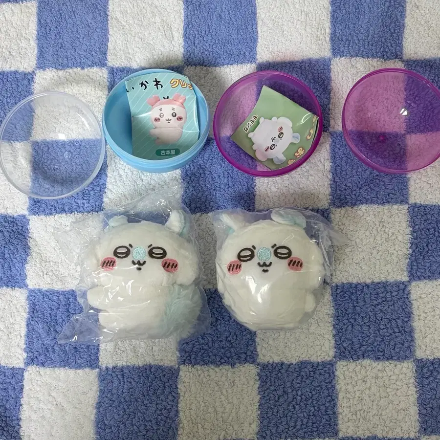 (미개봉) 먼작귀 치이카와 모몽가 앉은누이 클립인형 세트