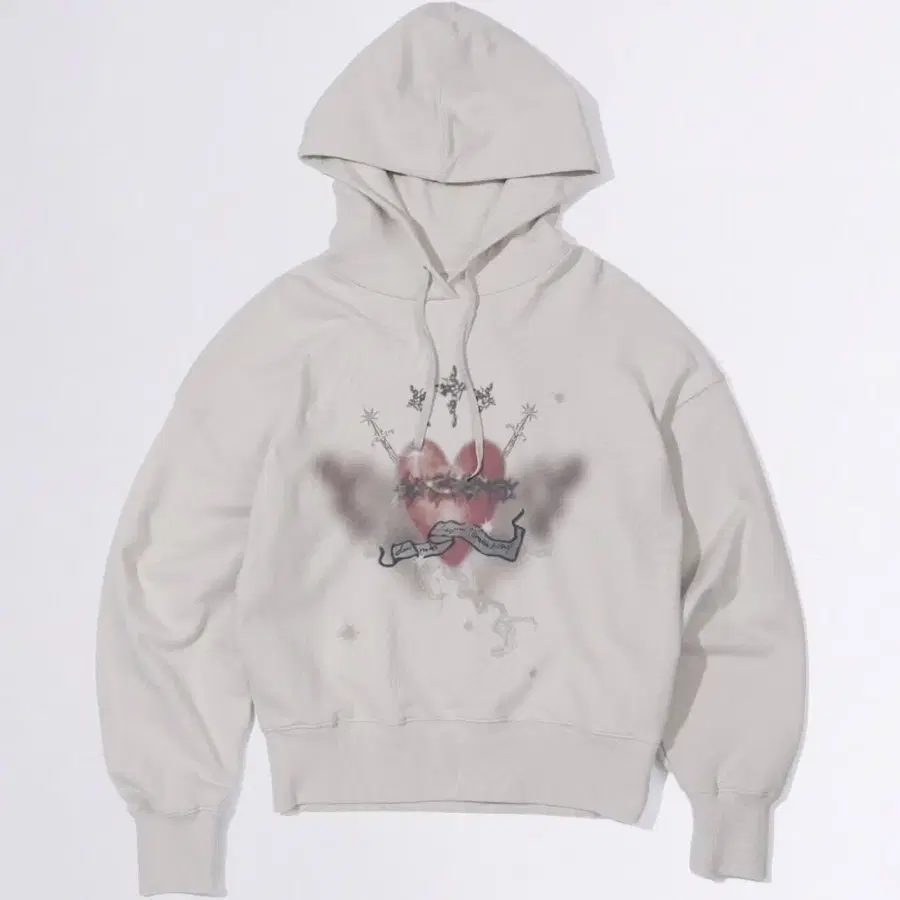 스컬프터 Hedonism Tencel Hoodie-Dirty White