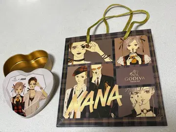 NANA x GODIVA 캔과 쇼핑백
