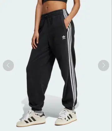 adidas 블랙 아디컬러 폴러 플리스 트랙 팬츠