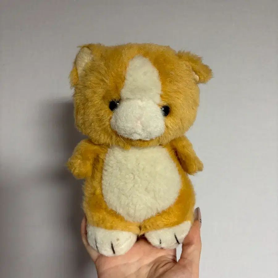 빈티지 치즈 고양이 인형