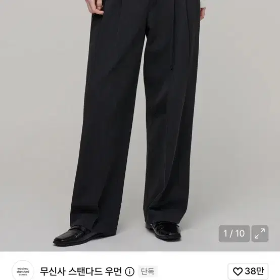 [출근룩 강추] 무신사 스탠다드 쓰리턱 세미 벌룬 슬랙스 차콜 그레이