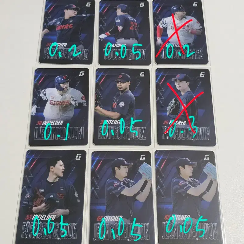 롯데 자이언츠 26시즌 7월 1차 박세웅 유강남 레이예스 이호준 로드리게스 박정민 박승욱 정철원 포토카드 포카