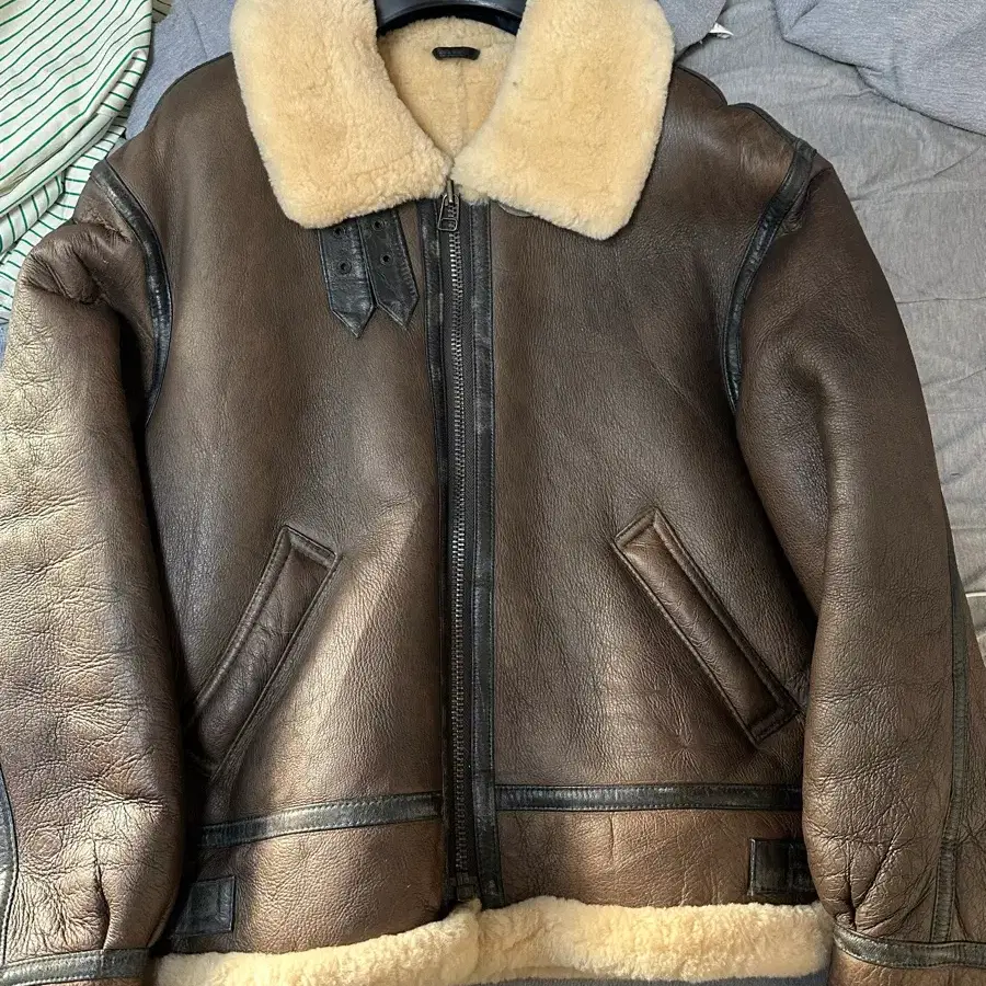 B-3 양가죽 무스탕 XL