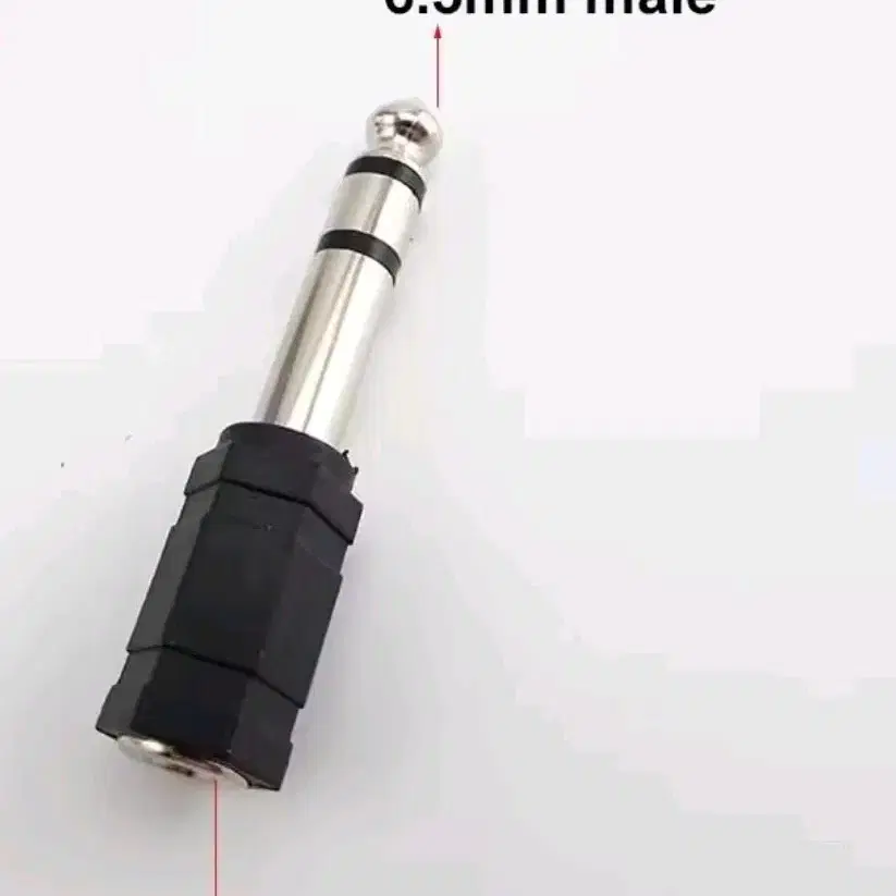 6.5mm male to 3.5mm female 오디오 변환 젠더