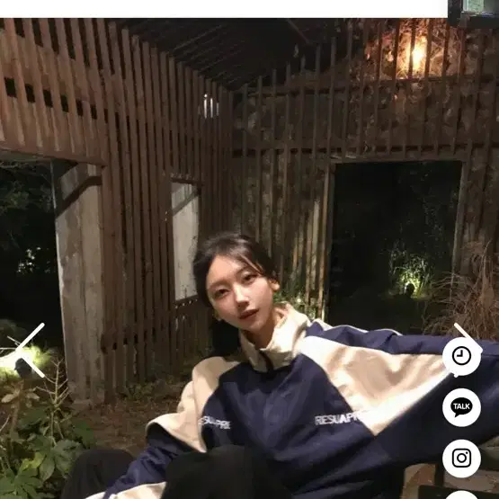 우먼 레거시 배색 윈드브레이커자켓 서브씨