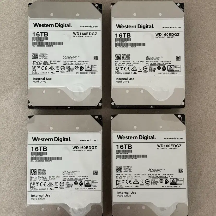 WD hdd 하드 16TB 16테라 판매해요