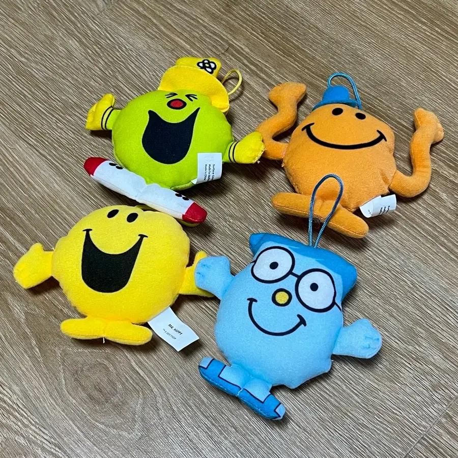 맥도날드 해피밀 미스터맨 4종 세트 인형 키링