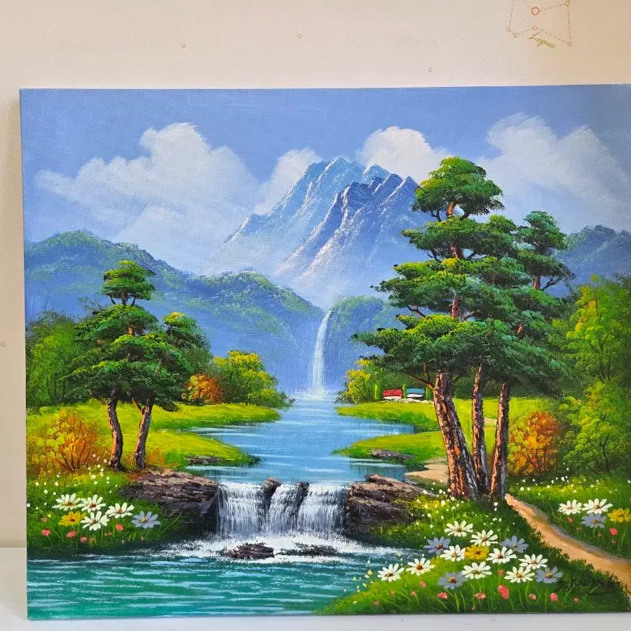 새상품 최광식 화백 유화 풍경화 그림