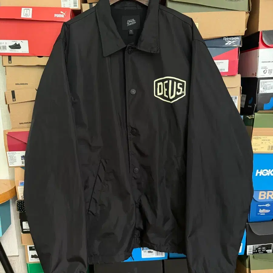 [XL]데우스 엑스 마키나 서울 코치자켓 SEOUL COACH JACKET (Black)