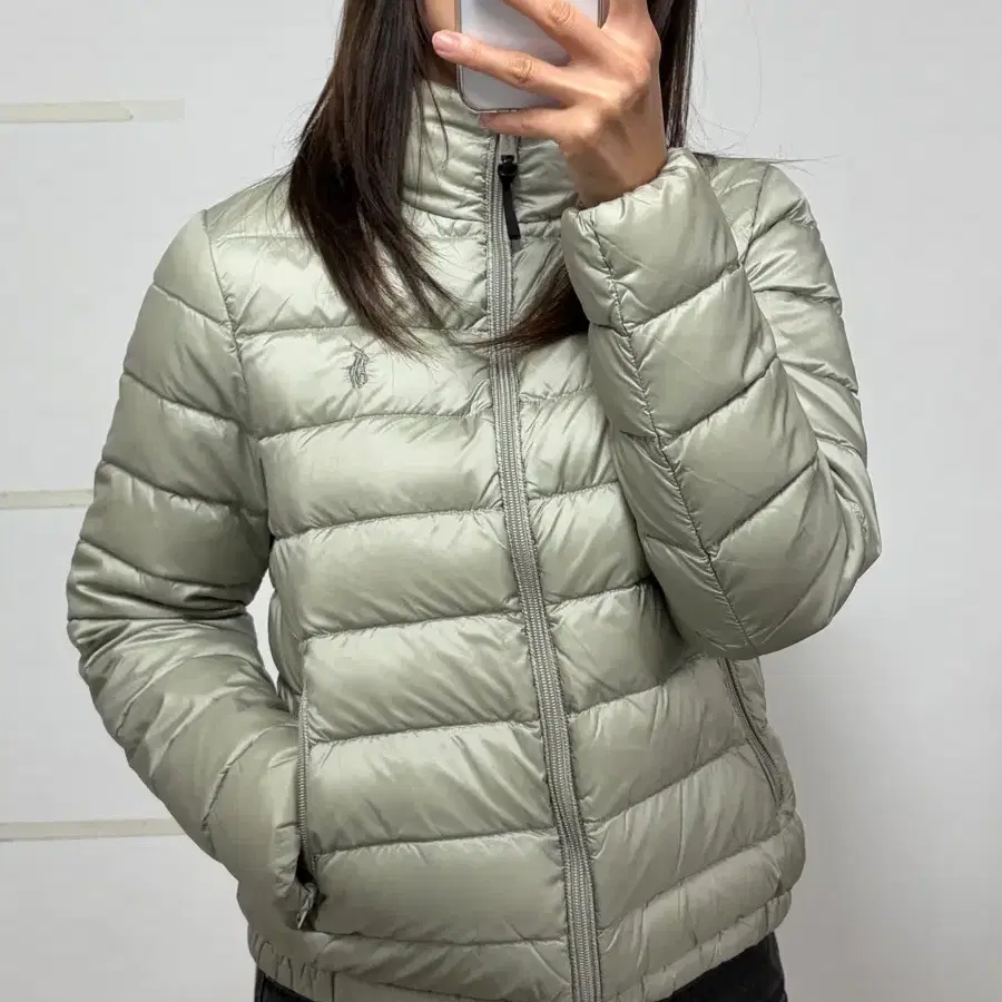 폴로 랄프로렌 포니로고 여성용 패커블 덕다운 경량 패딩 자켓