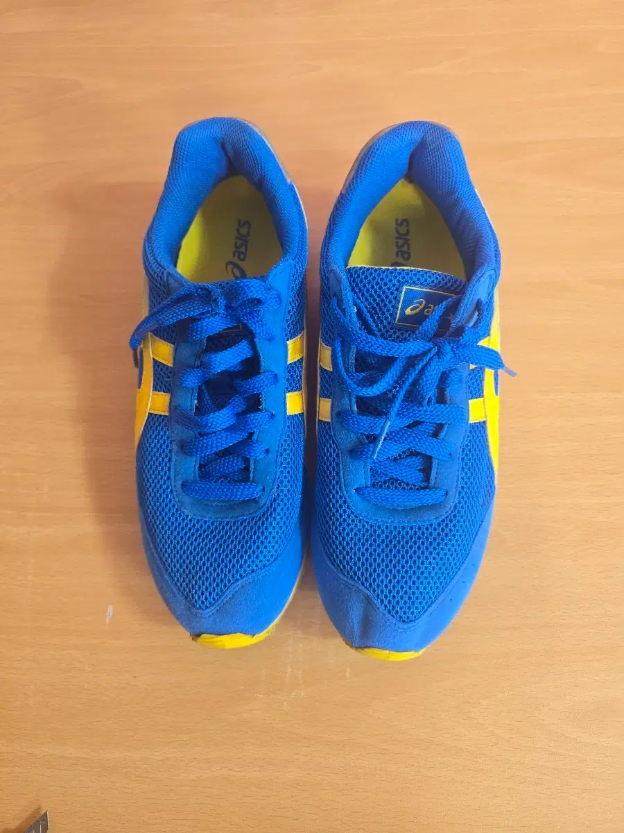 Asics sneakers blue yel lew size 270
