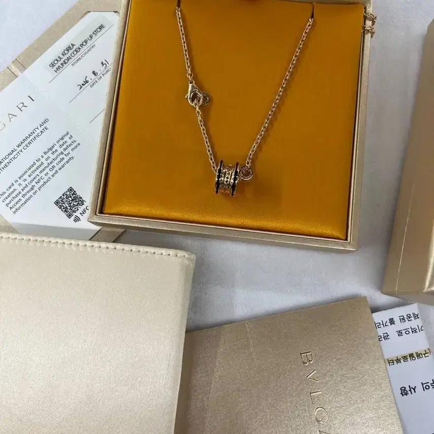 불가리 정품 락 비제로원 목걸이 굵은줄 남성용 사진 5