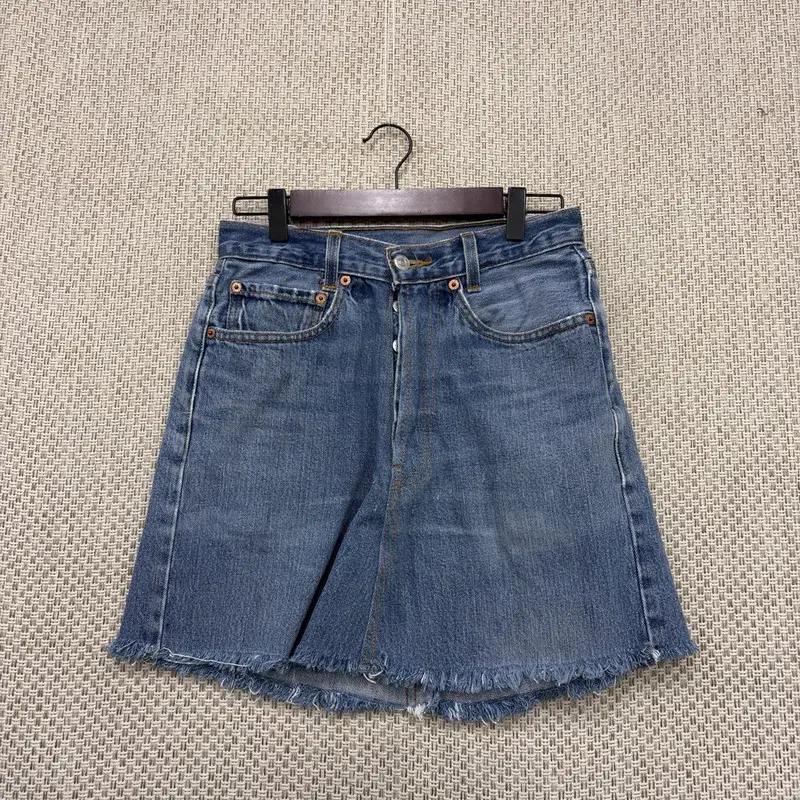 리바이스 514 청치마 데님 미니스커트 34인치 H08511