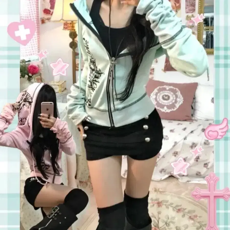 스컬리치 후드집업