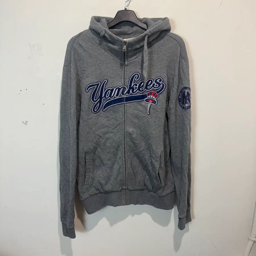 MLB 뉴욕 양키스 그레이 후드집업