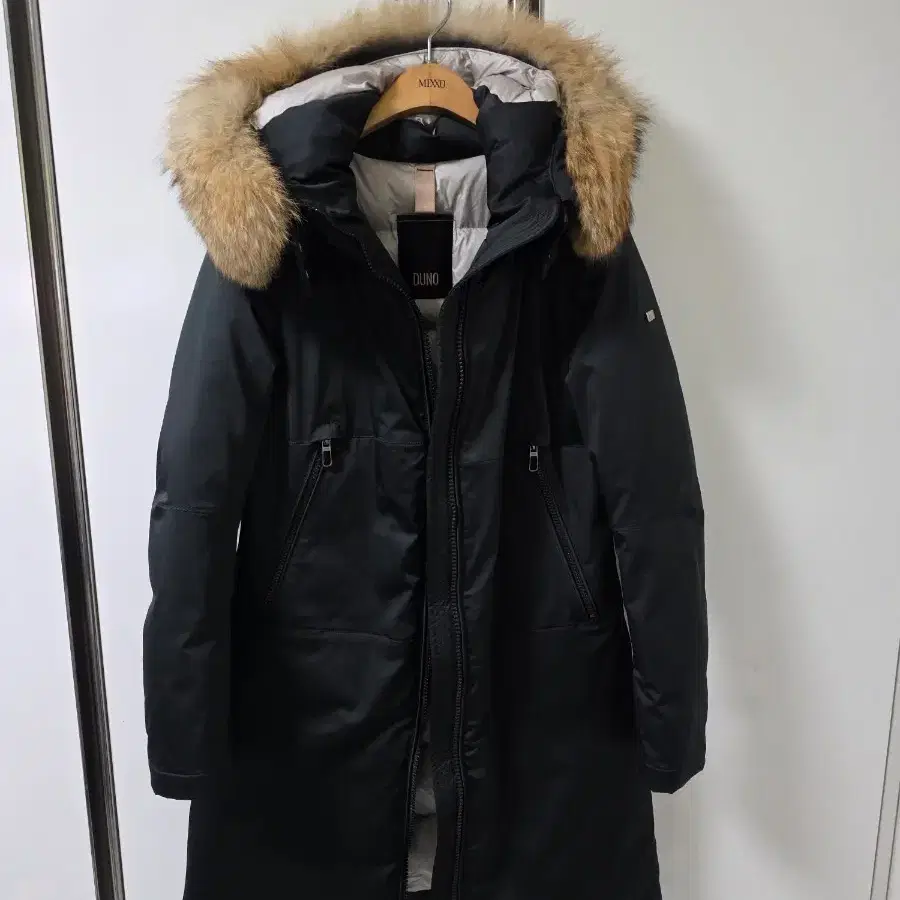 DUNO 다운 패딩 블랙 퍼 오리털