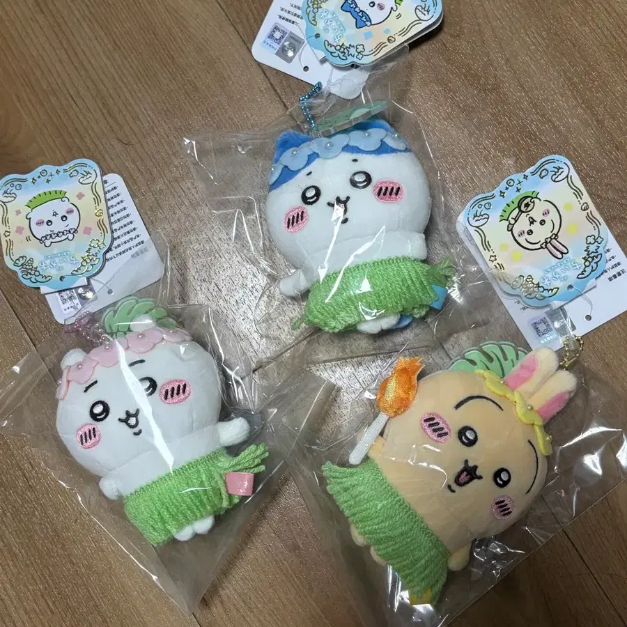 치이카와 인어섬 마스코트 햄냥토 일괄 우사기 하치와레
