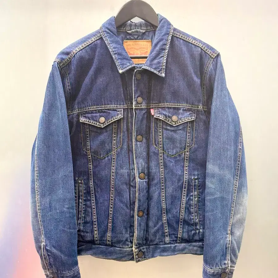 Levis 리바이스 블루 데님 패디드 트러커 재킷