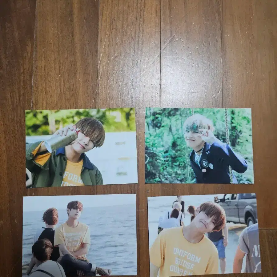방탄 버터플라이드림 전시회 태형 뷔 인화사진 4장