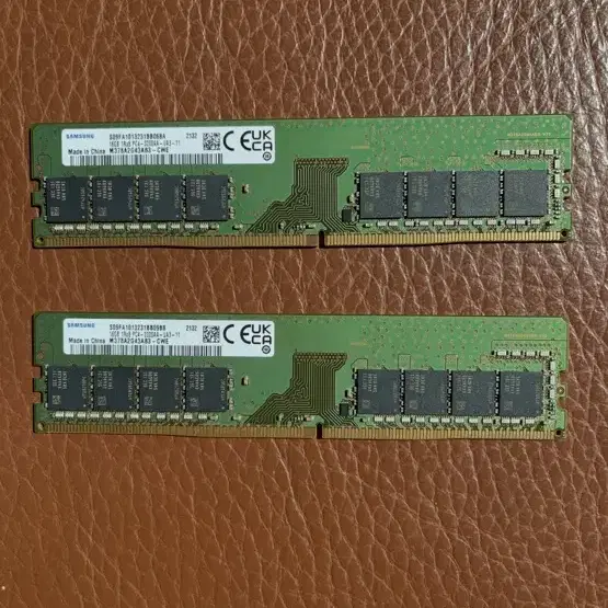 삼성 DDR4 16GB PC4-3200 램 2개