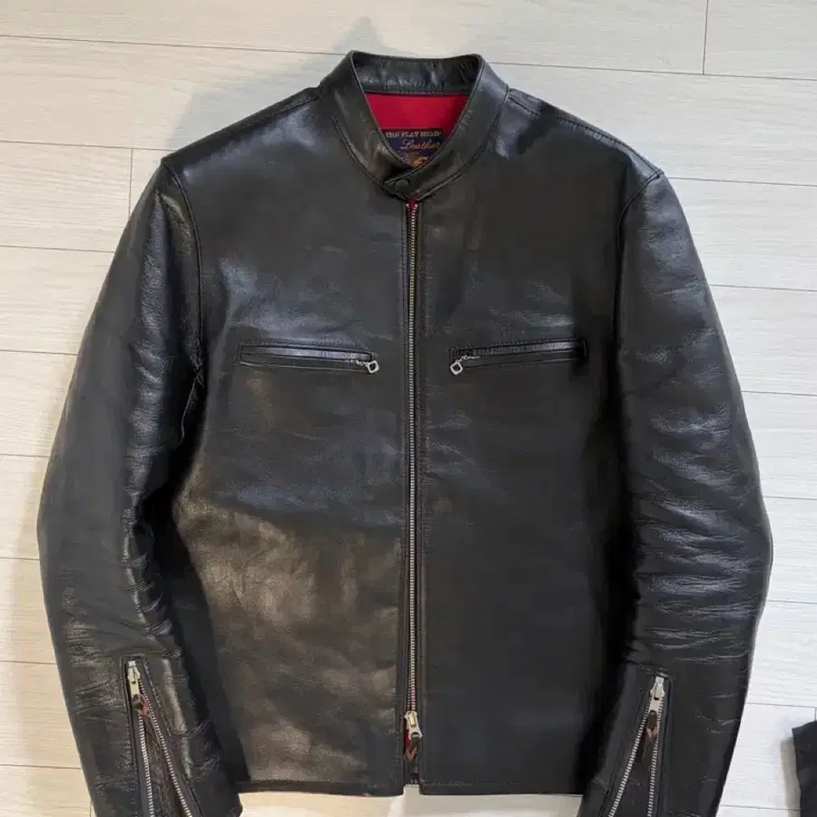 (40size) 모드맨 플랫헤드 신키 홀스하이드 가죽자켓